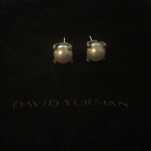 David Yurman Pearl Earrings
